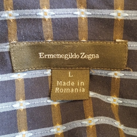 Ermenegildo Zegna plaid style button up longsleeve - Picture 6 of 8